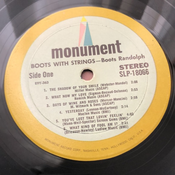 Boots Randolph Boots With Strings Vinyl Lp '66 - Picture 2 of 9